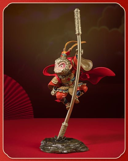 Sun Wukong Qi Tian Da Sheng Copper Statue for Living Room Desktop Festival Gift