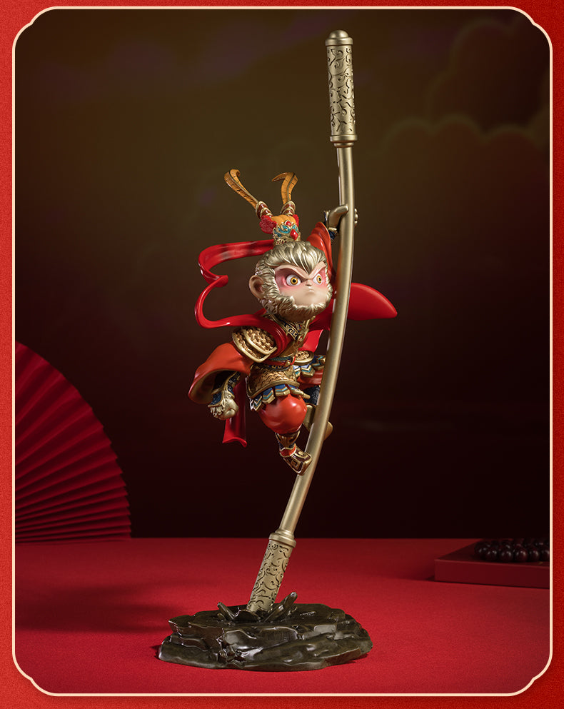 Sun Wukong Qi Tian Da Sheng Copper Statue for Living Room Desktop Festival Gift