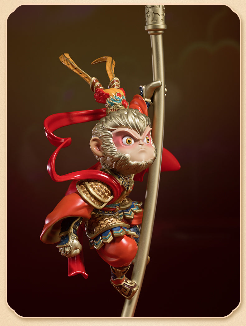 Sun Wukong Qi Tian Da Sheng Copper Statue for Living Room Desktop Festival Gift