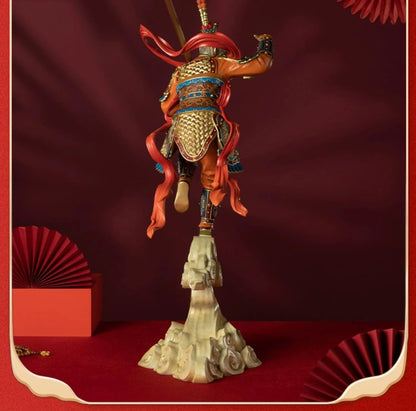 "Auspicious Clouds and Blessed Qi"Living Room Desktop Qi Tian Da Sheng Sun Wukong Copper Statue Home Decoration