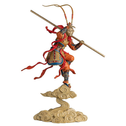 "Auspicious Clouds and Blessed Qi"Living Room Desktop Qi Tian Da Sheng Sun Wukong Copper Statue Home Decoration