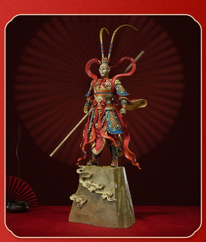 Sun Wukong Legend home decoration crafts, art, Chinese handicrafts, mythological figures, handmade models, metal products bronze statues, art sculptures