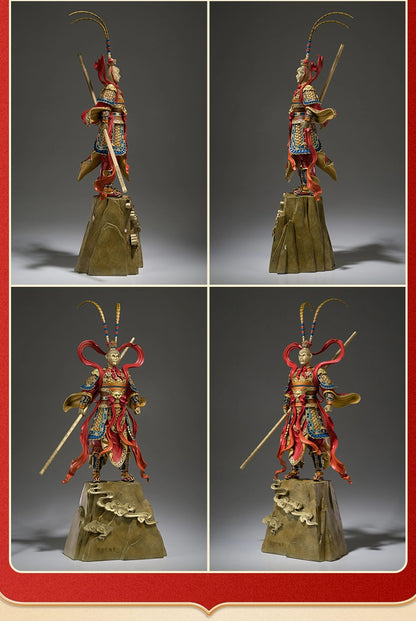 Sun Wukong Legend home decoration crafts, art, Chinese handicrafts, mythological figures, handmade models, metal products bronze statues, art sculptures