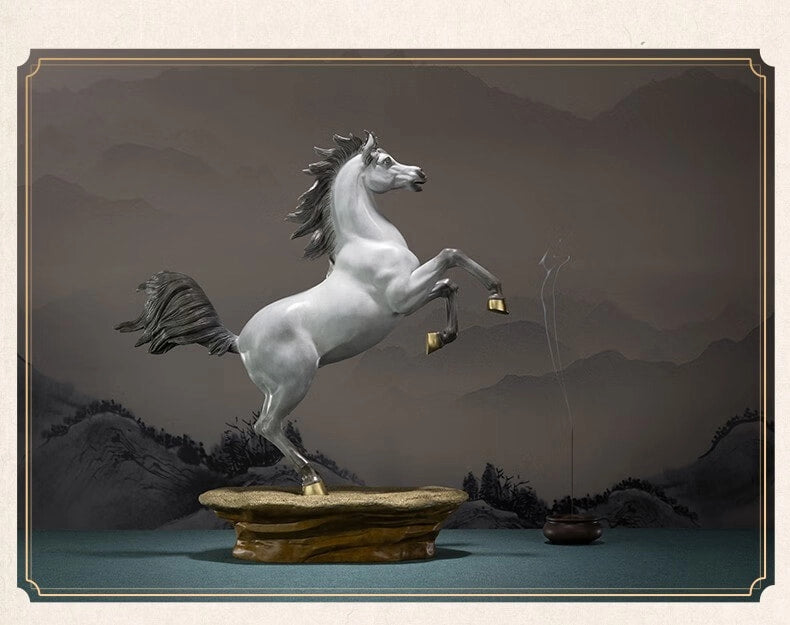 Arabian Horse Living Room Desktop Copper Horse Ornament Home Decoration Wine Cabinet TV Stand Decoration