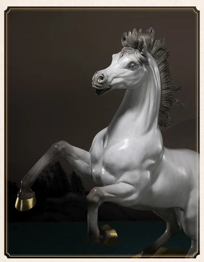 Arabian Horse Living Room Desktop Copper Horse Ornament Home Decoration Wine Cabinet TV Stand Decoration